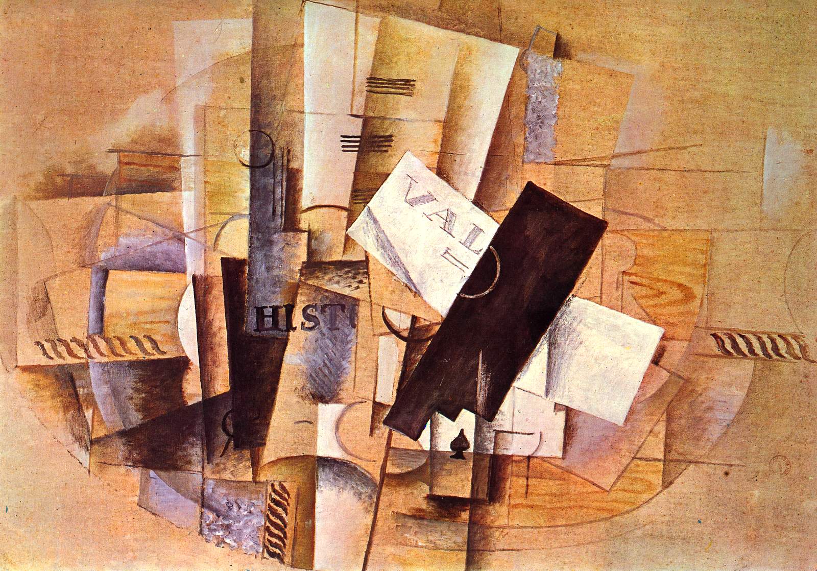 The musician's table (1913) - Georges Braque Tablo