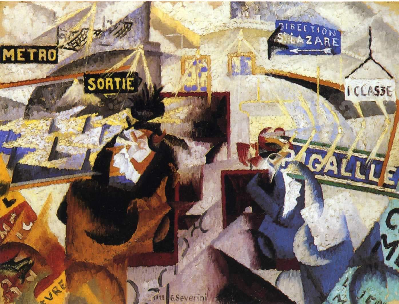 The north south (1912) - Gino Severini Tablo