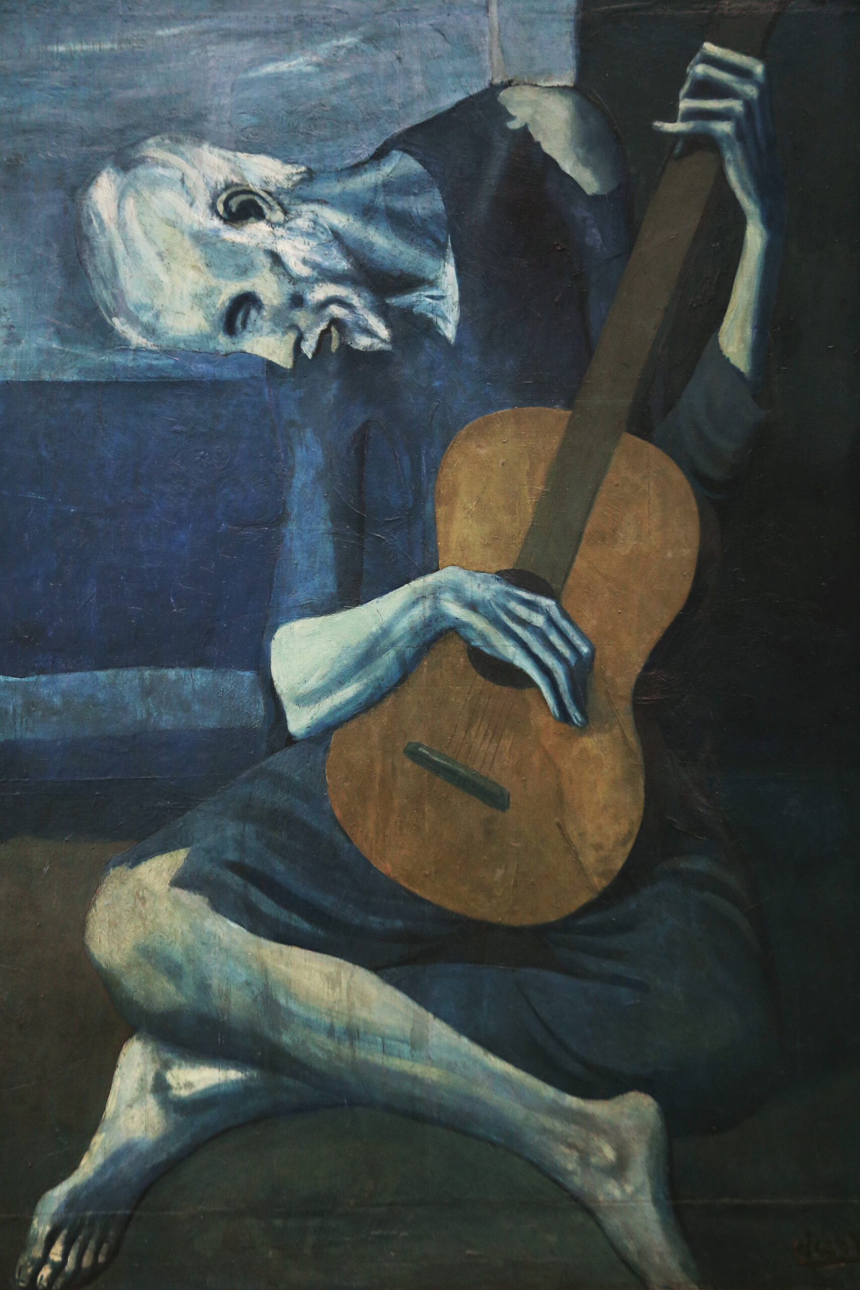 The old blind guitarist (1903) - Pablo Picasso Tablo