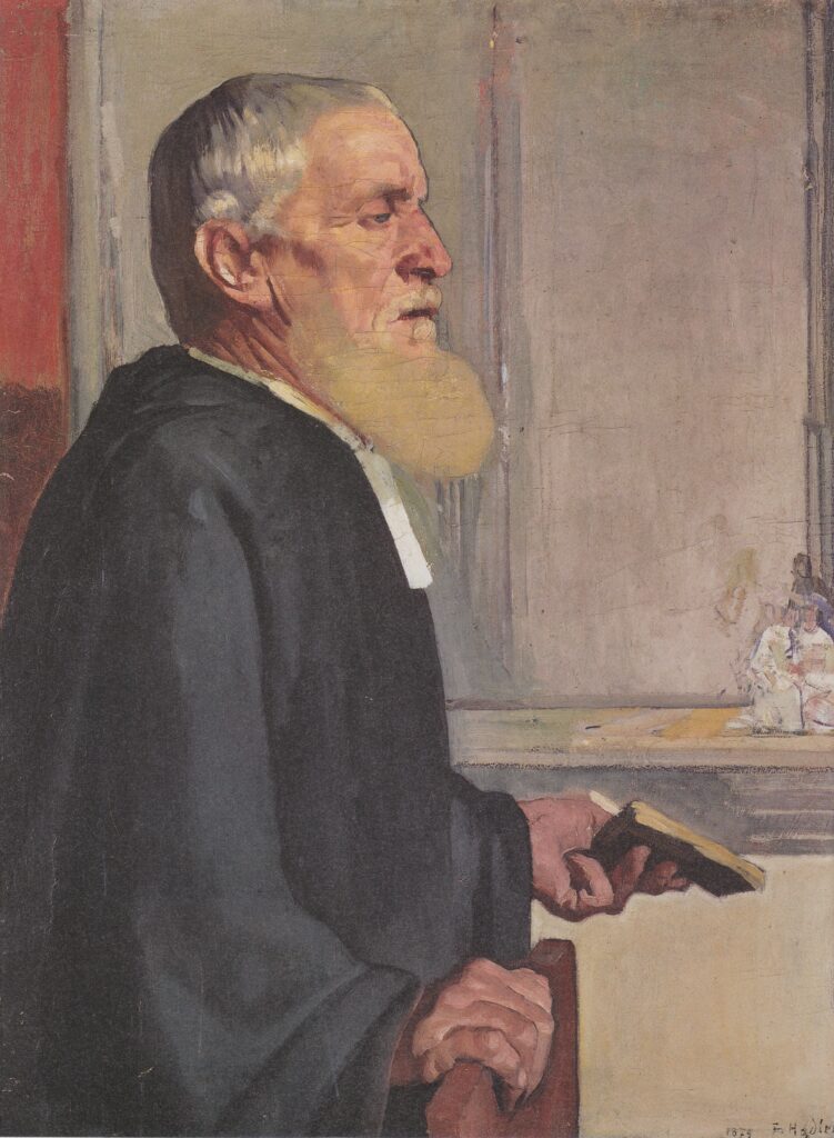 The pastor (1879) - Ferdinand Hodler Tablo