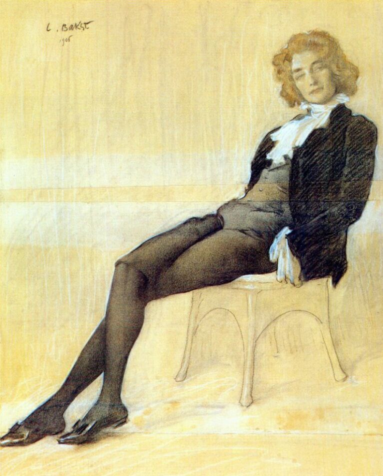 The poet Zinaida Gippius (1906) – Léon Bakst Tablo