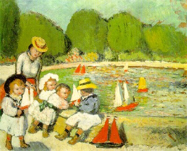 The pool of Tuileries (1901) - Pablo Picasso Tablo