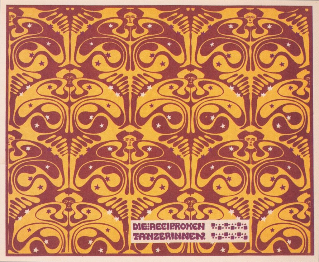 The reciprocal of dancers (1901) - Koloman Moser Tablo