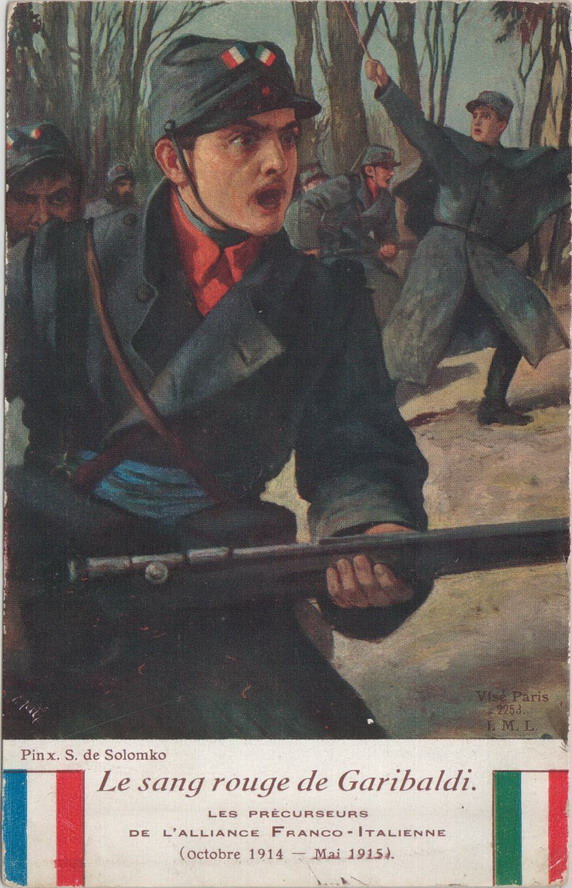 The red blood of Garibaldi (1914) – Sergey Solomko Tablo