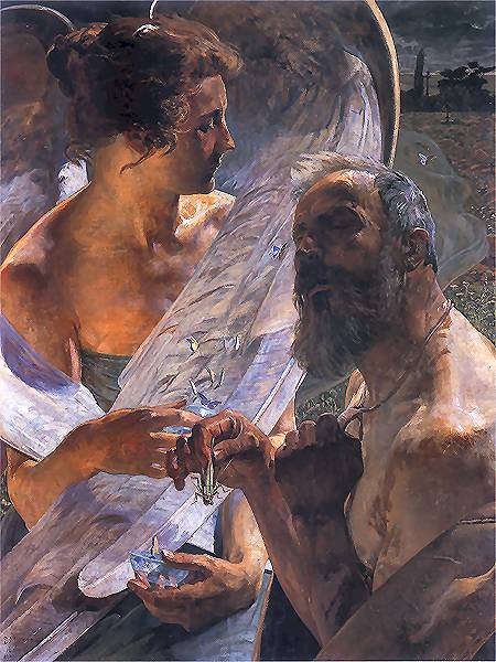 The resurrection (immortality) - Jacek Malczewski Tablo