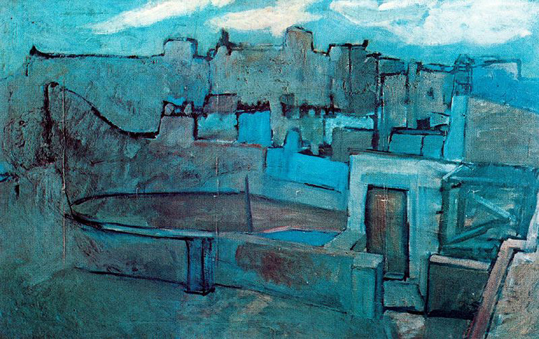 The roofs of Barcelona (1903) - Pablo Picasso Tablo