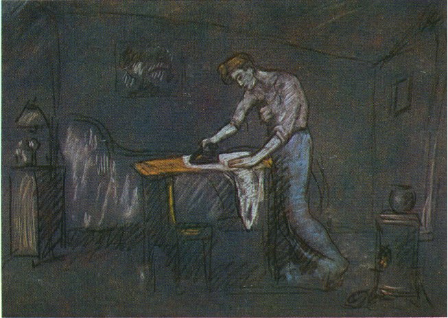 The room of the ironer (1904) - Pablo Picasso Tablo