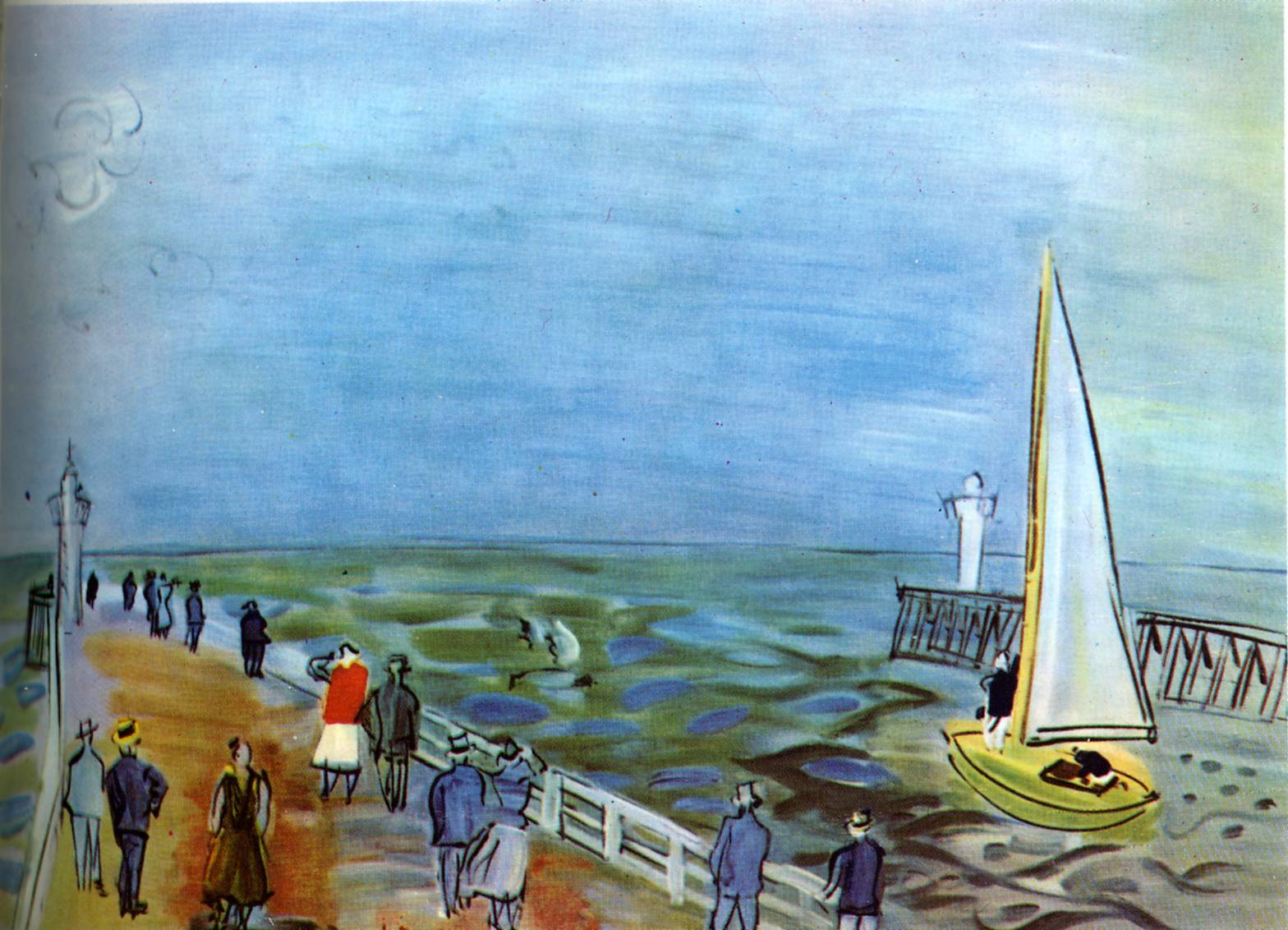 The sea in Deauville (1935) - Raoul Dufy Tablo