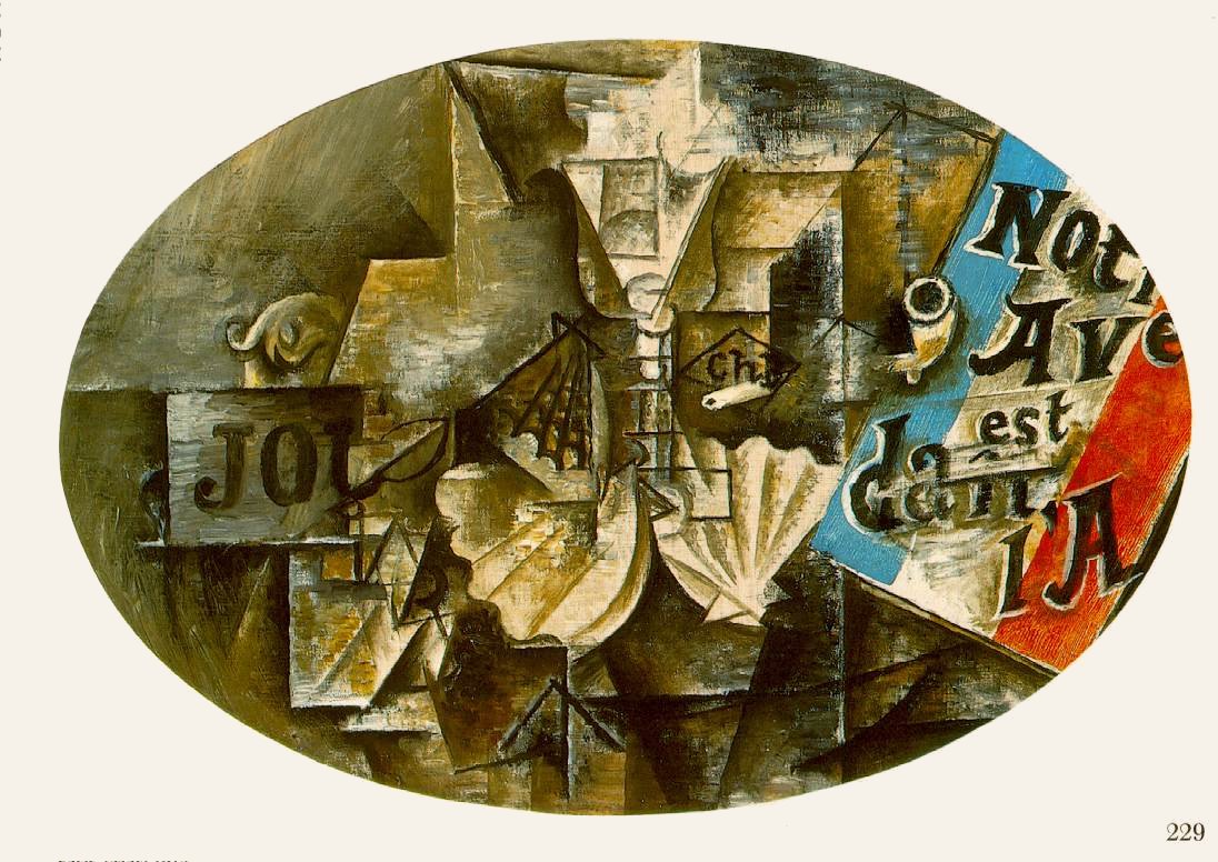 The shell Saint Jacques (Our future is in the air) (1912) - Pablo Picasso Tablo