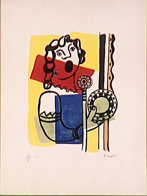 The singer on the radio - Fernand Léger Tablo