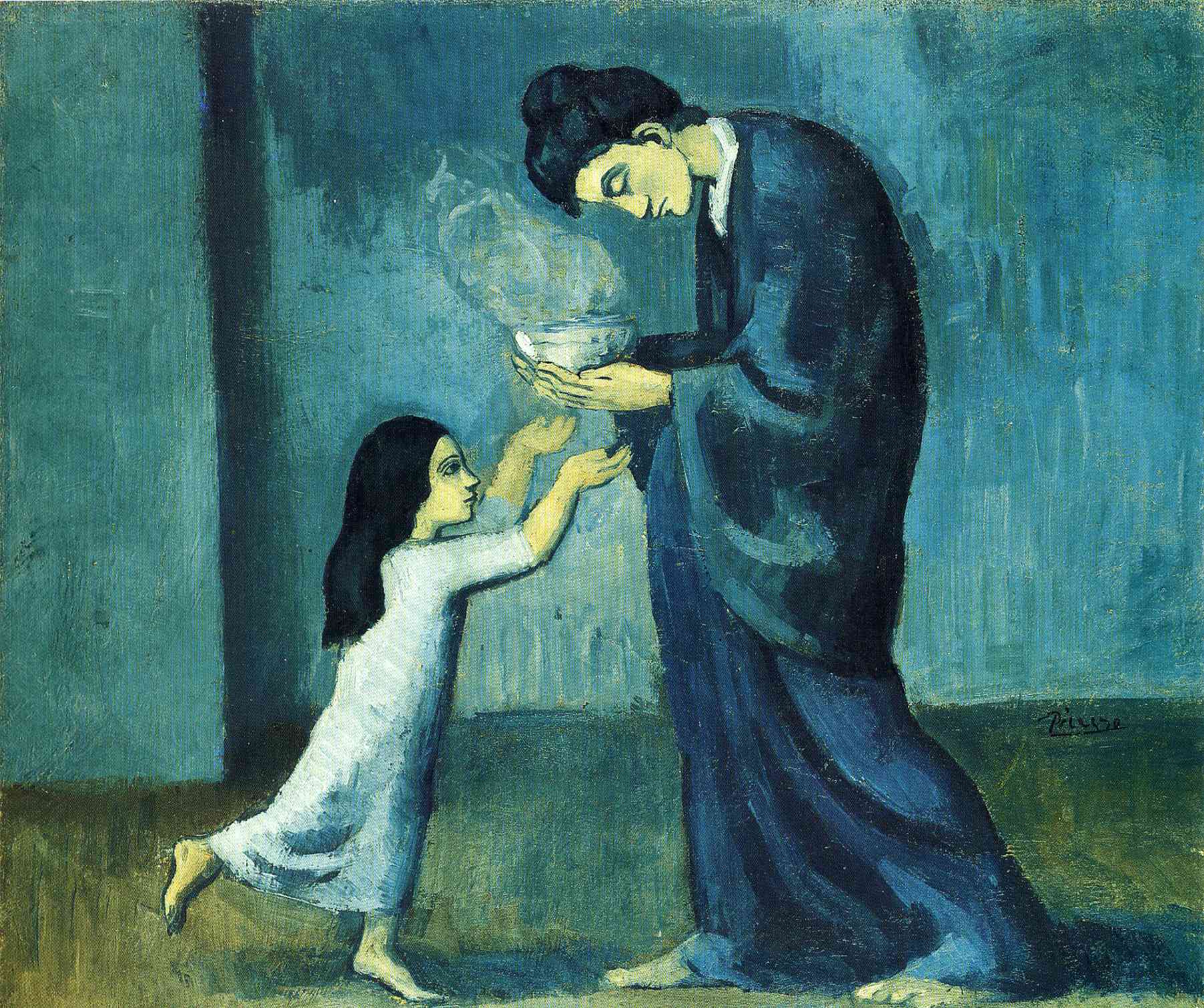 The soup (1903) - Pablo Picasso Tablo