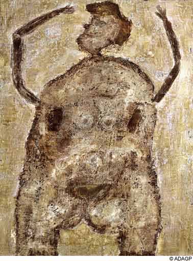 The teddy bear (1950) – Jean Dubuffet Tablo