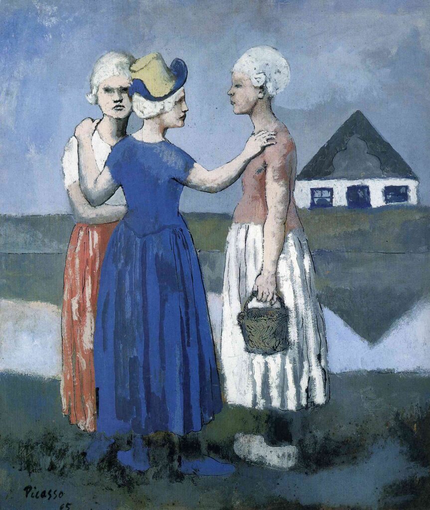 The three dutchwoman (1905) - Pablo Picasso Tablo