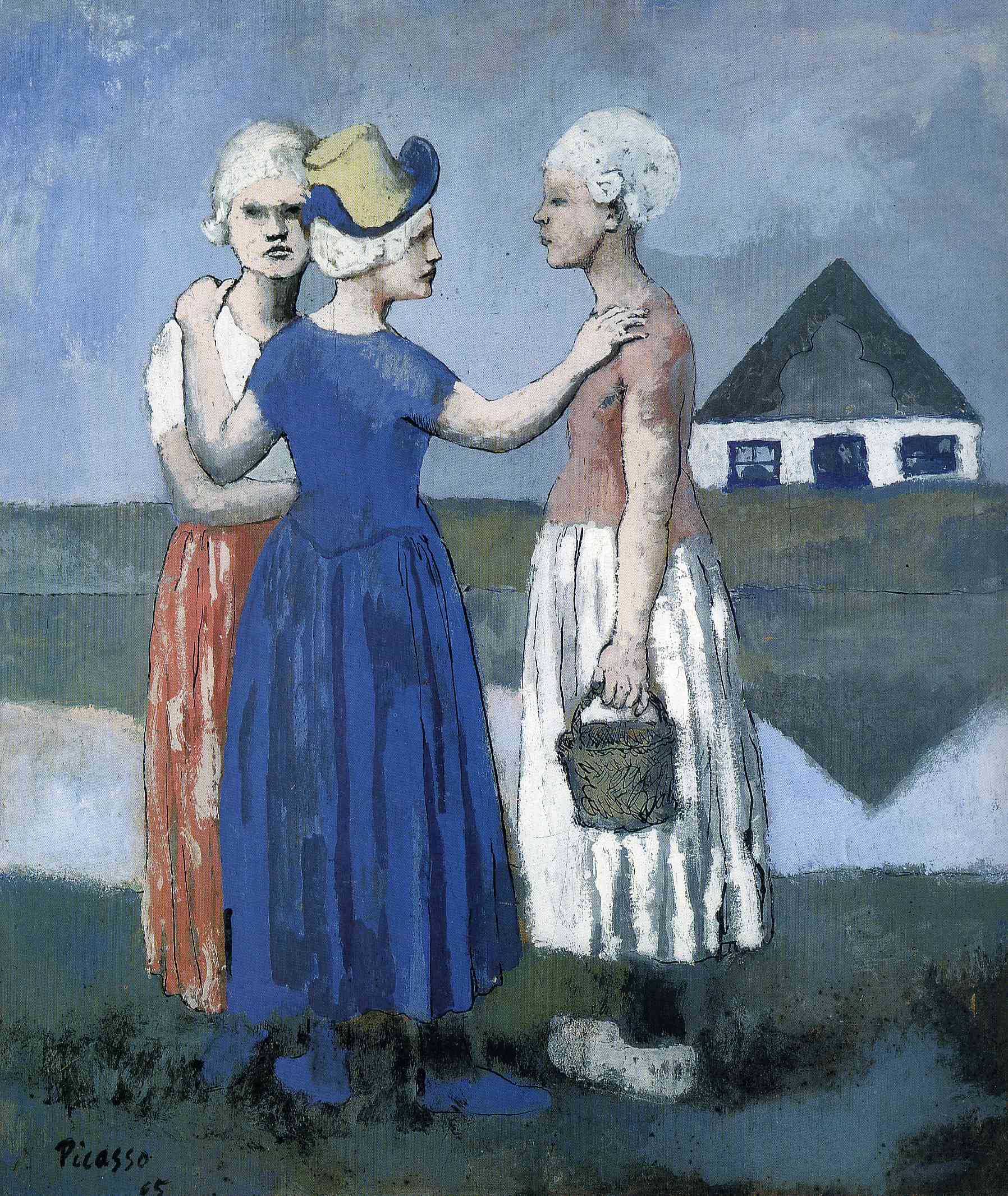 The three dutchwoman (1905) - Pablo Picasso Tablo