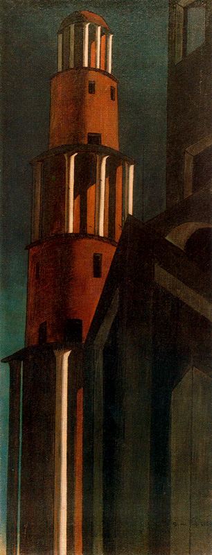 The tower (1913) – Giorgio de Chirico Tablo