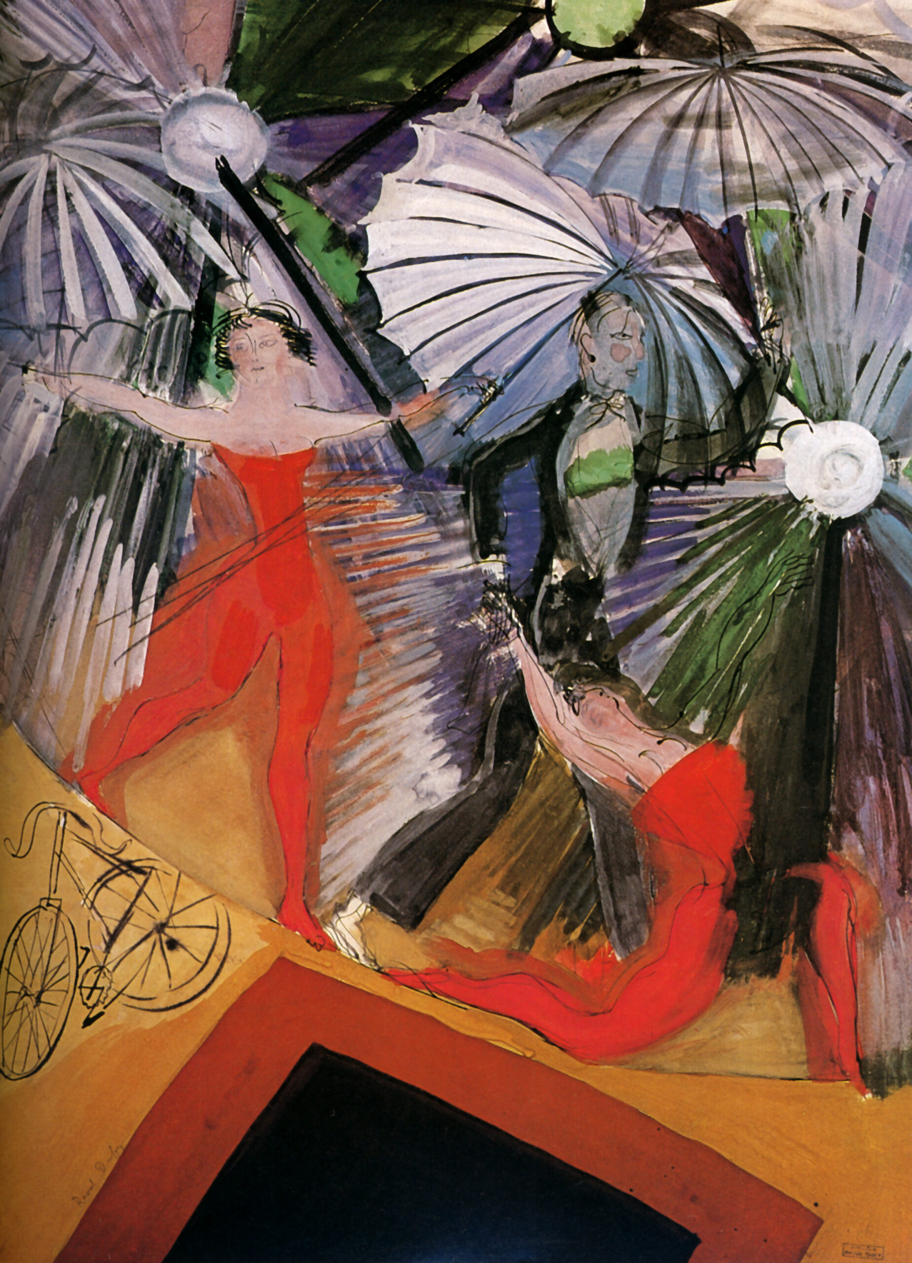 The trapeze artists (1922) - Raoul Dufy Tablo