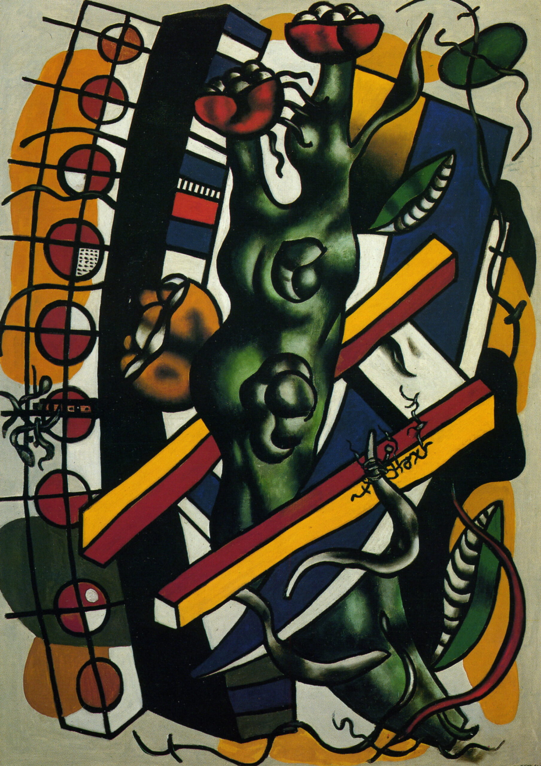 The tree in the scale (1943) - Fernand Léger Tablo