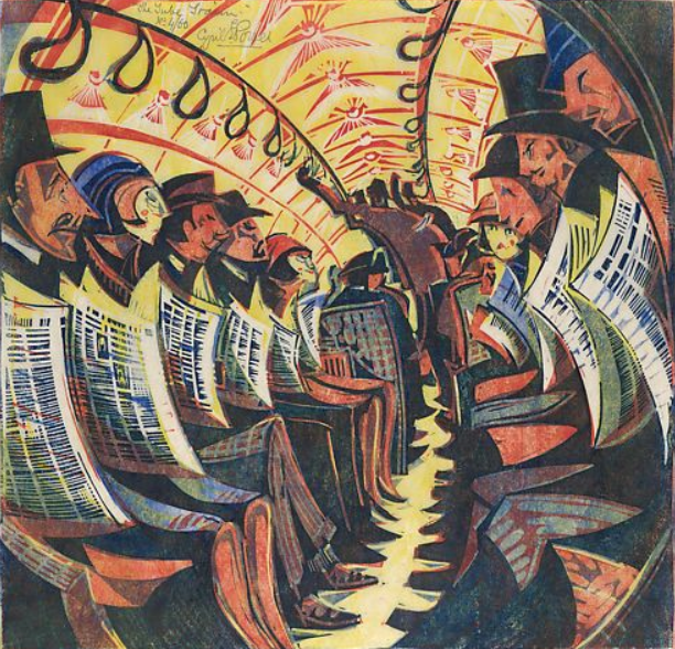 The tube train (1934) – Cyril Power Tablo