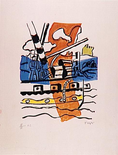 The tug - Fernand Léger Tablo