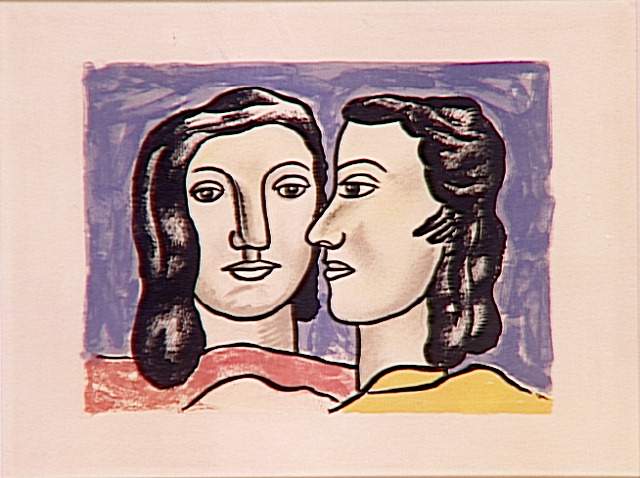 The two faces (1951) - Fernand Léger Tablo
