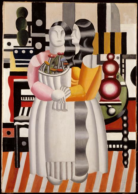 The two women bouquet (1921) - Fernand Léger Tablo