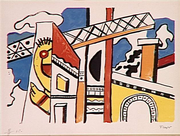 The viaduct - Fernand Léger Tablo