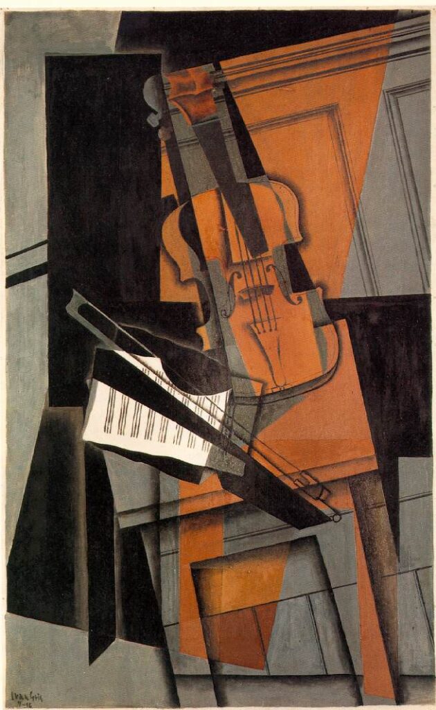 The violin (1916) - Juan Gris Tablo
