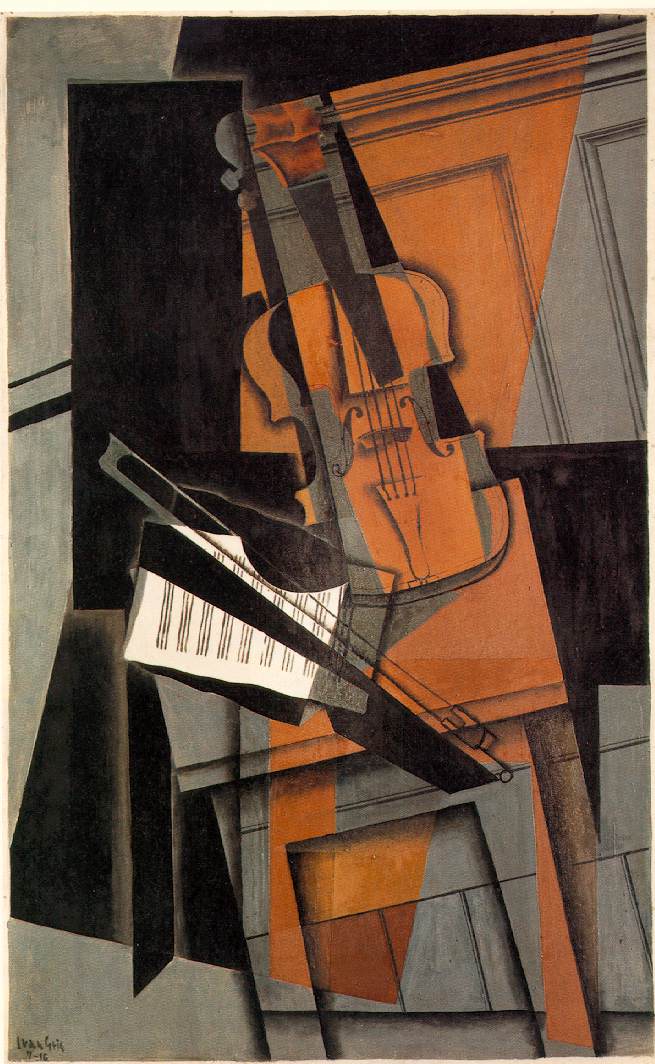 The violin (1916) - Juan Gris Tablo