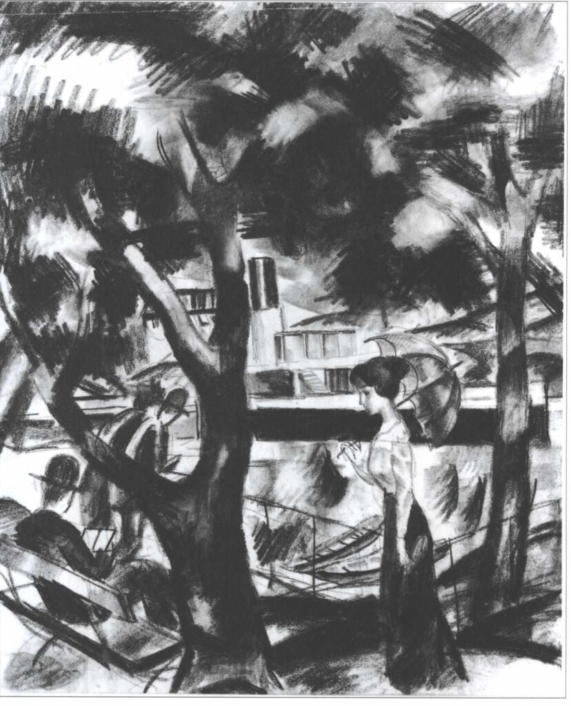 The way on the water - August Macke Tablo