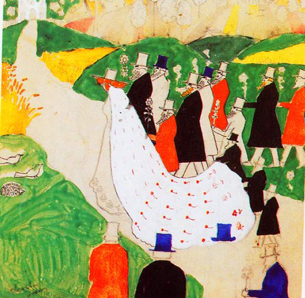 The wedding (1907) - Kazimir Malevich Tablo