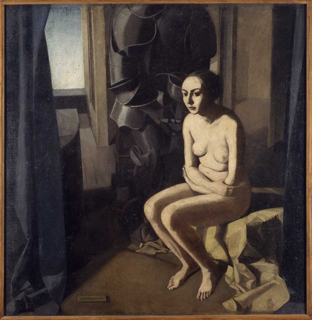 The woman and the armor (1921) - Felice Casorati Tablo