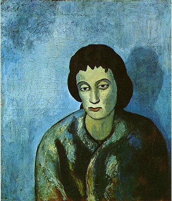 The woman with the edge (1902) - Pablo Picasso Tablo