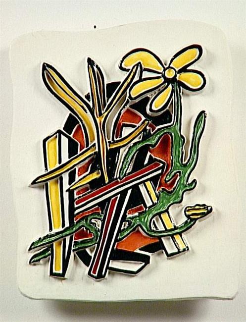 The yellow flower - Fernand Léger Tablo