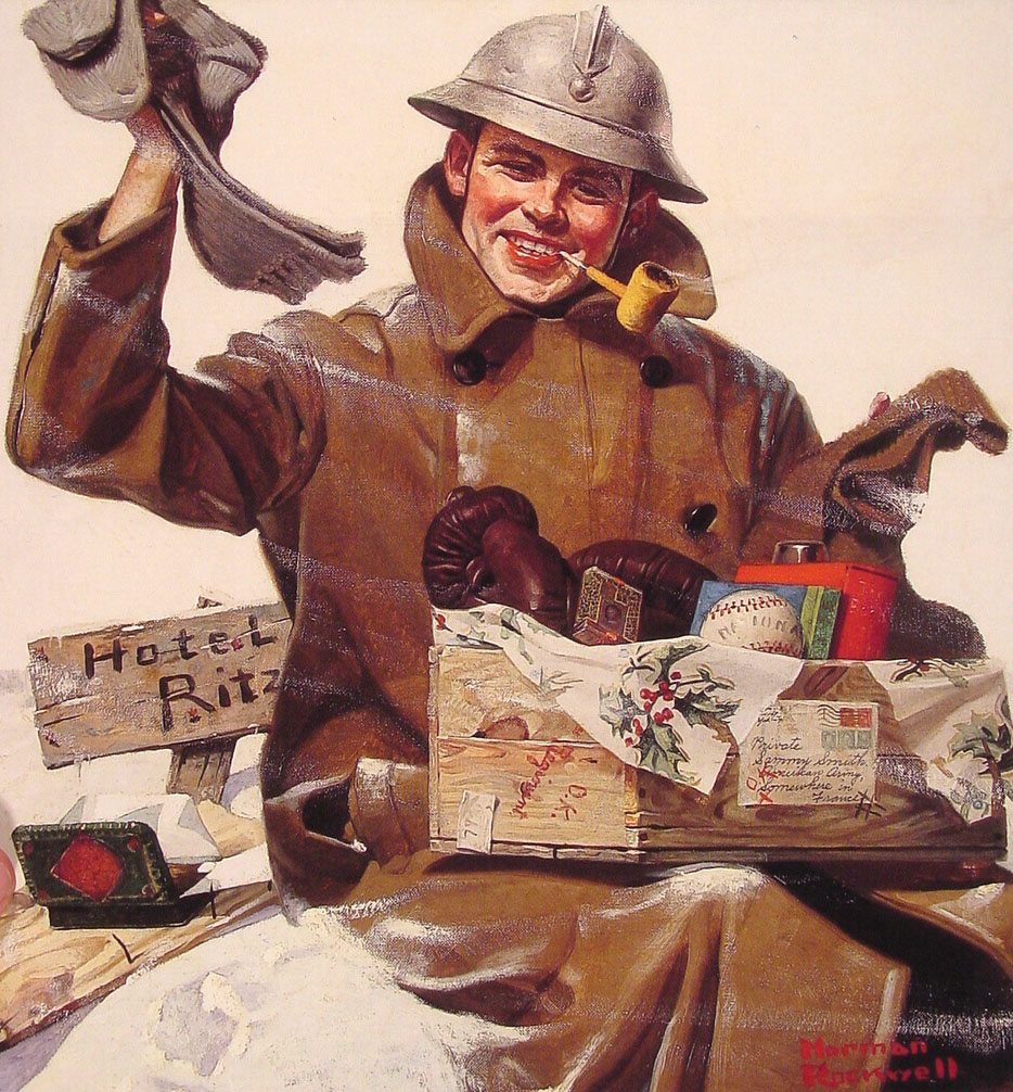 They Remembered Me (1917) - Norman Rockwell Tablo
