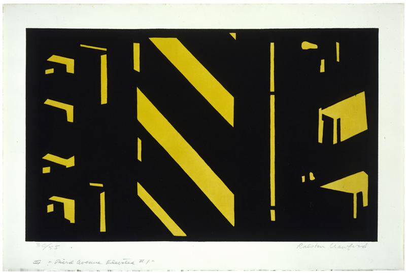 Third Avenue Elevated #1 1951 - Ralston Crawford Tablo
