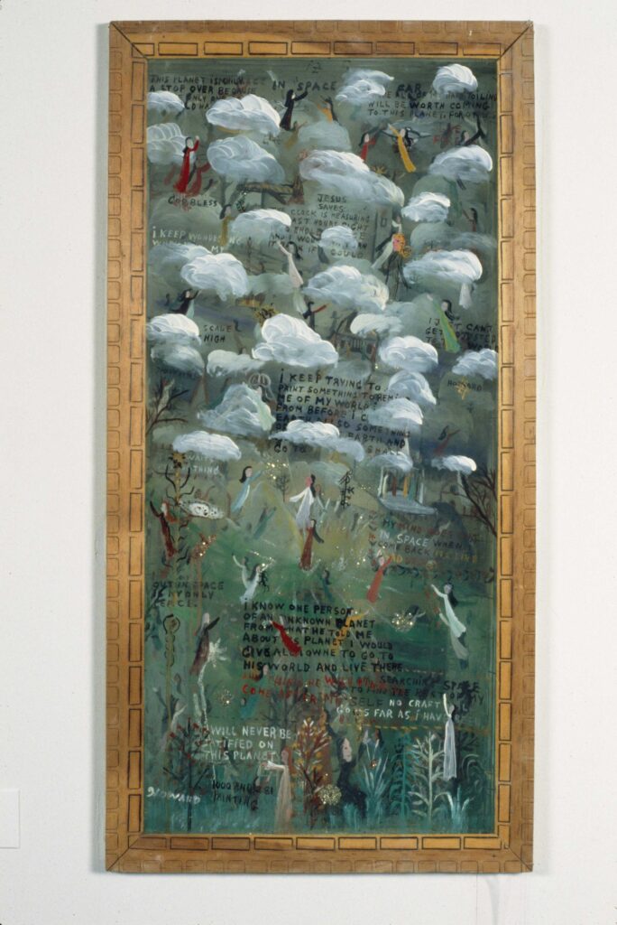 This Planet is Only a Stopover - Howard Finster Tablo