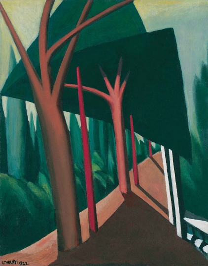 Three Trees (1922) - Lajos Tihanyi Tablo