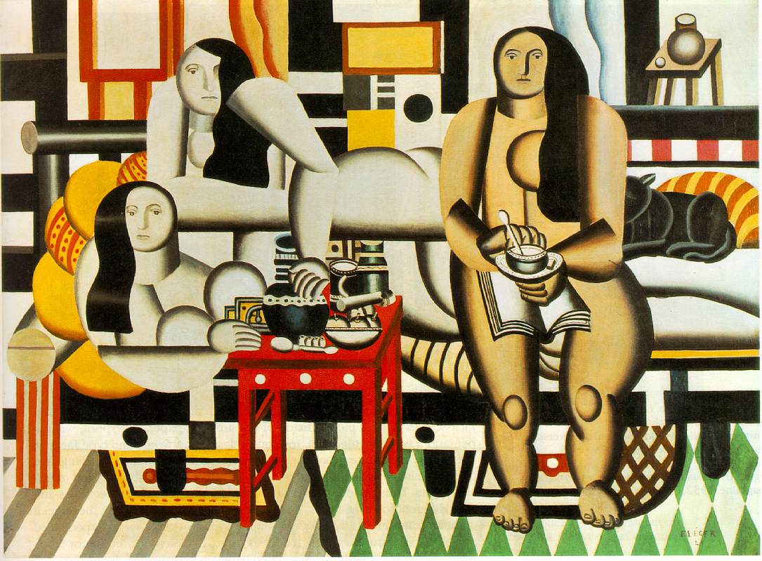 Three Women (1921) - Fernand Léger Tablo