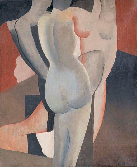 Three Women (1930) - Gustave Buchet Tablo