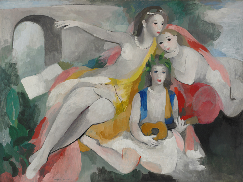 Three Young Women (1953) - Marie Laurencin Tablo