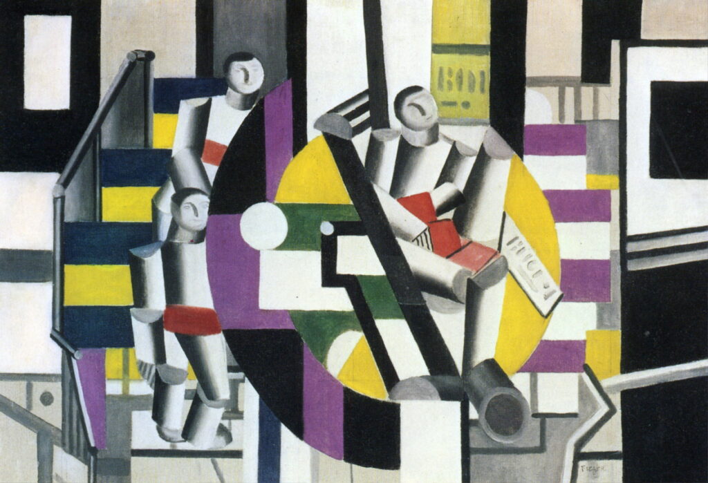 Three characters (1920) - Fernand Léger Tablo