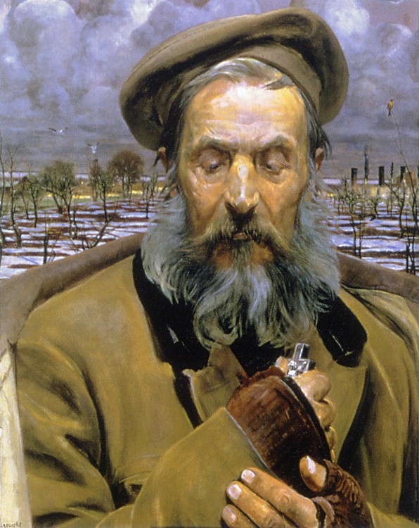 Three heads, faith - Jacek Malczewski Tablo
