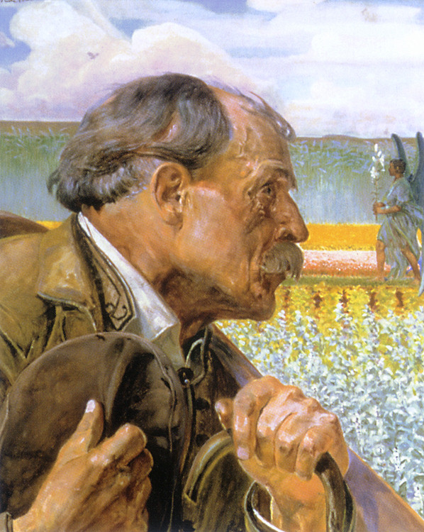 Three heads, hope - Jacek Malczewski Tablo