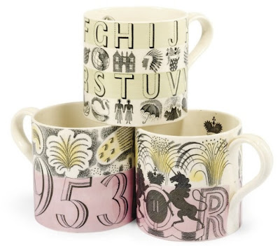 Three mugs designed for Wedgwood – Eric Ravilious Tablo