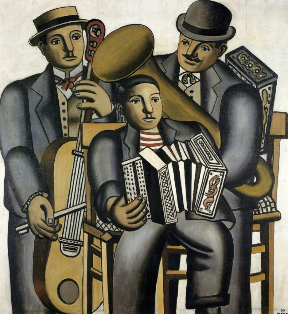 Three musicians (1930) - Fernand Léger Tablo