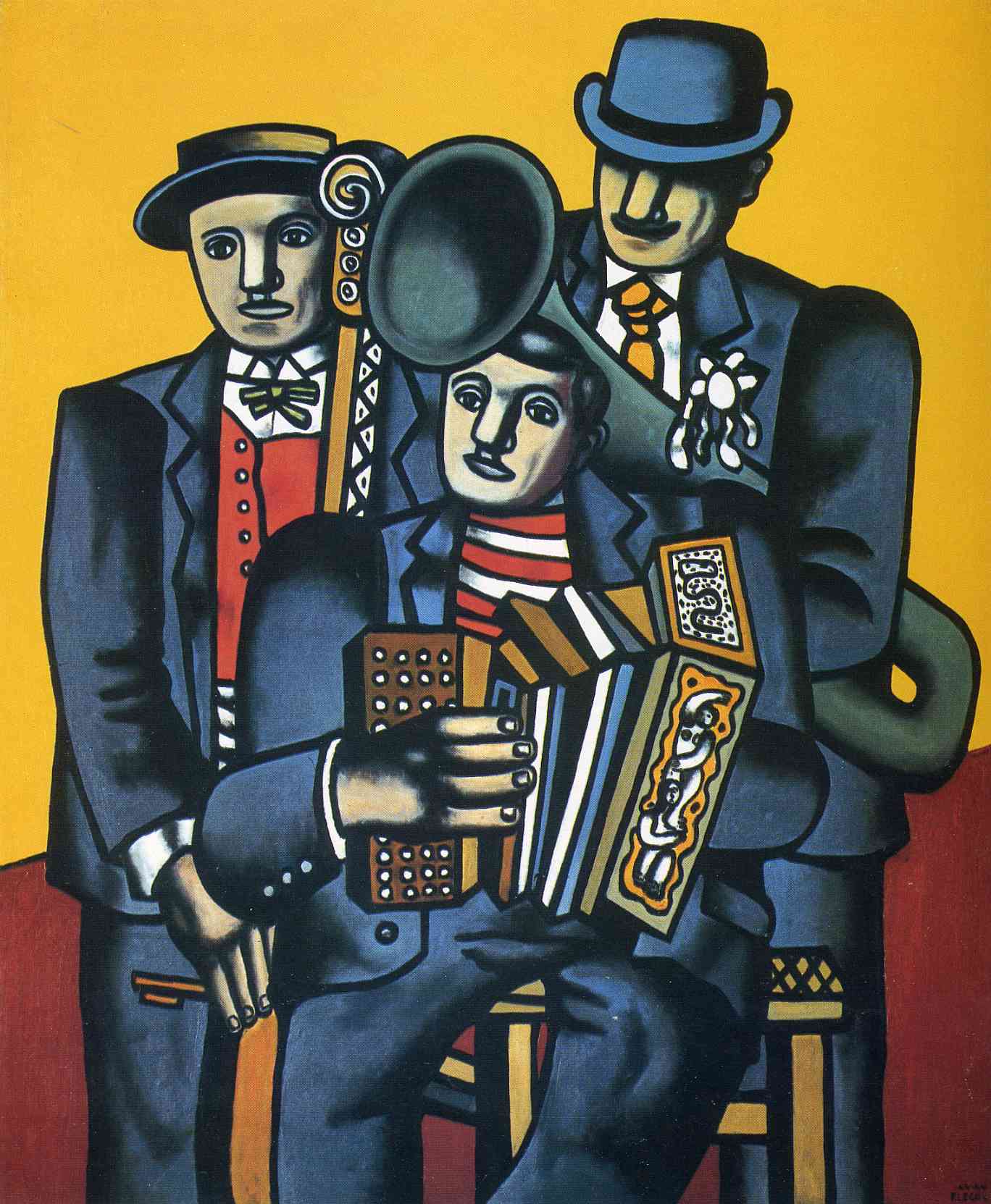 Three musicians - Fernand Léger Tablo