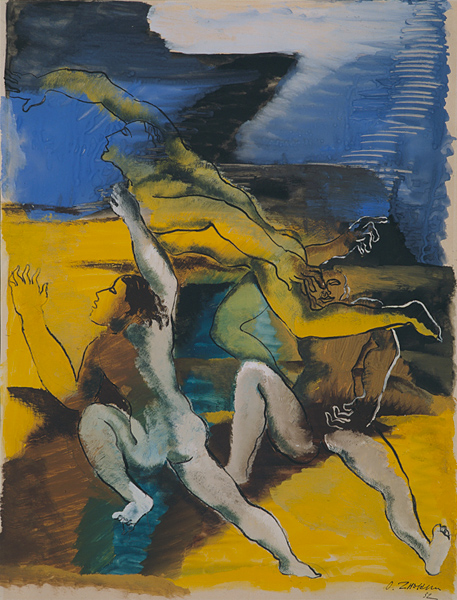 Three personages (1932) - Ossip Zadkine Tablo