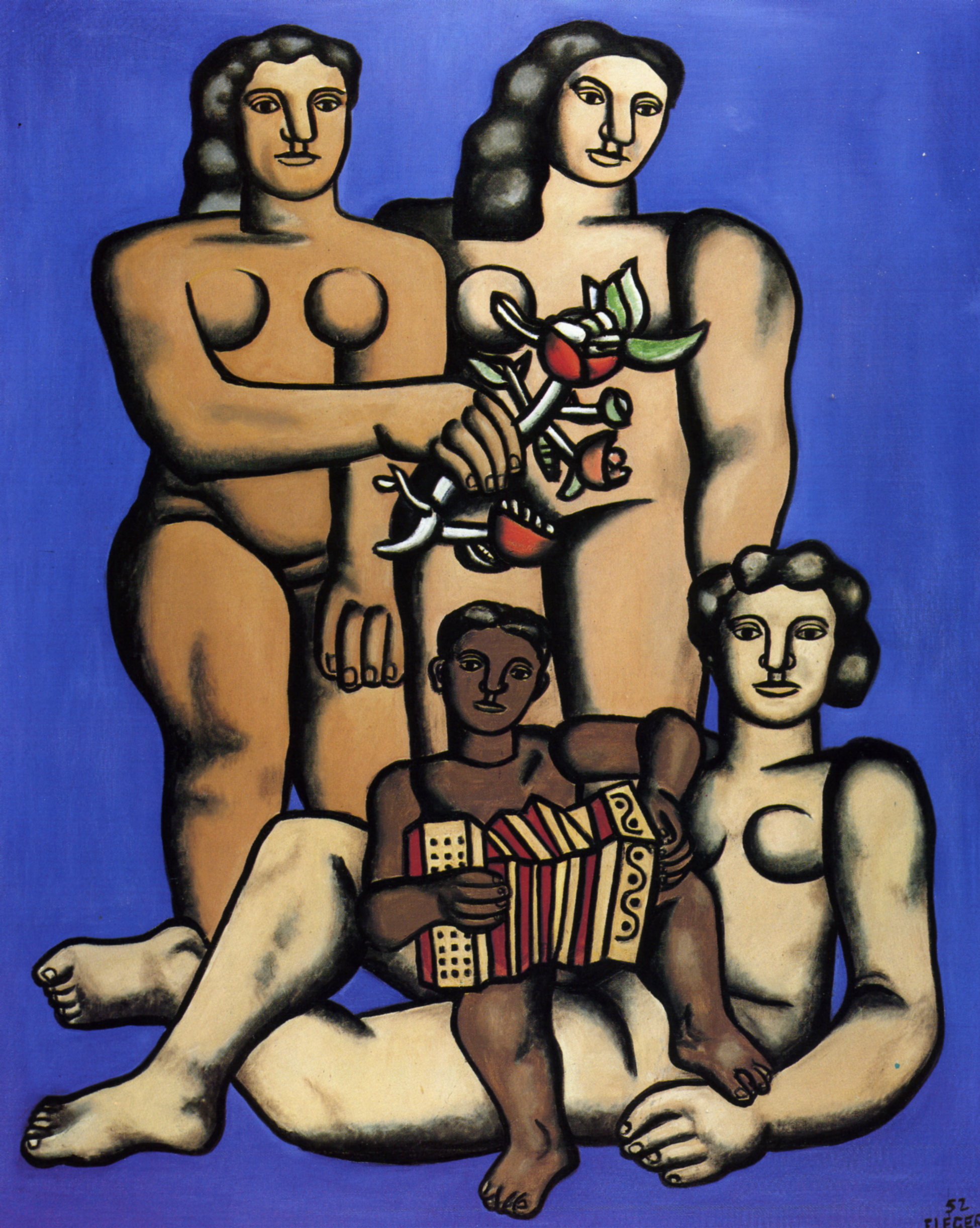 Three sisters (1952) - Fernand Léger Tablo