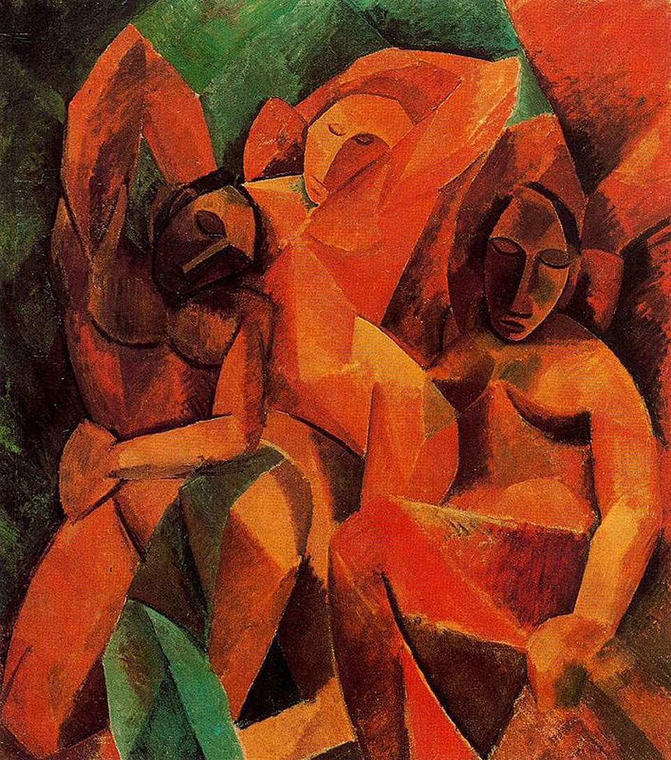 Three women (1908) - Pablo Picasso Tablo