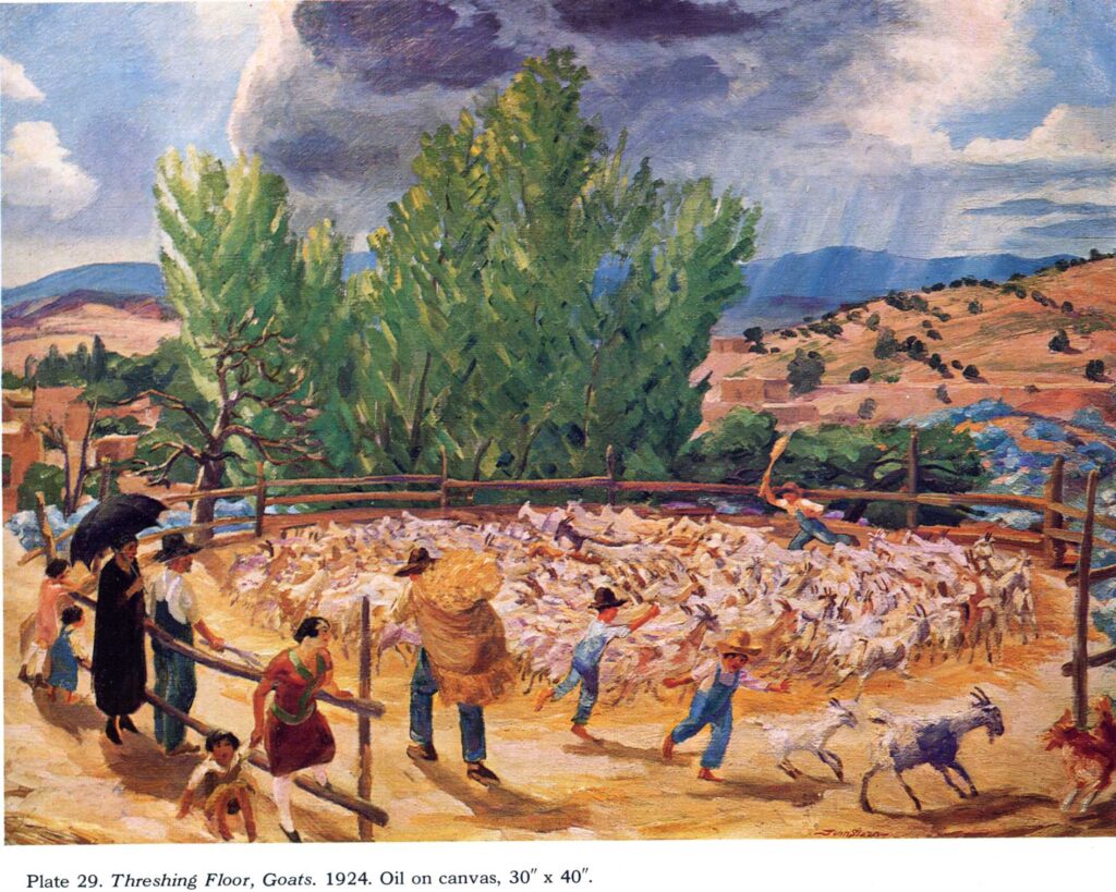 Threshing Floor, Santa Fe (1924) - John French Sloan Tablo